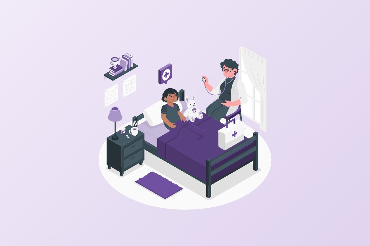 Paediatrician examining a newborn baby